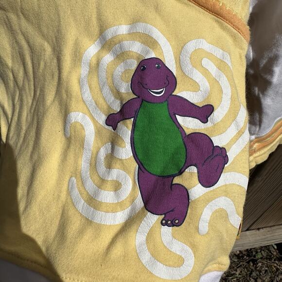 Vintage Barney‎ Shirt Girls Size 3T Yellow Kidcore - Picture 2 of 4